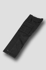 MILITARY CARGO WIDE DENIM PANTS