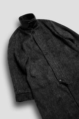 SHAGGY SWITCH NECK CHIC COAT