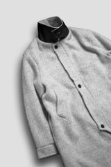 SHAGGY SWITCH NECK CHIC COAT