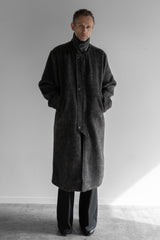 SHAGGY SWITCH NECK CHIC COAT