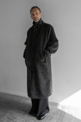 SHAGGY SWITCH NECK CHIC COAT