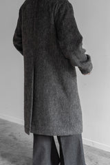 SHAGGY SWITCH NECK CHIC COAT