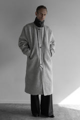 SHAGGY SWITCH NECK CHIC COAT