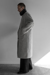 SHAGGY SWITCH NECK CHIC COAT