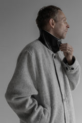 SHAGGY SWITCH NECK CHIC COAT