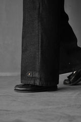 MILITARY CARGO WIDE DENIM PANTS