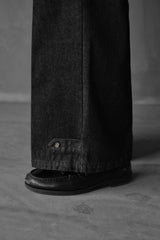 MILITARY CARGO WIDE DENIM PANTS